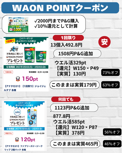 2156円⇒ウエル活1437pt 【還元】W150×2・P200 【実質】937円、468.5円個.zip - 5.png