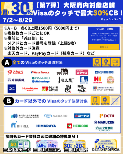 だ 第3弾！  Visaのタッチで得だおれ〓️大阪限定 最大30%（3,000円）還元〓️.zip - 1.png